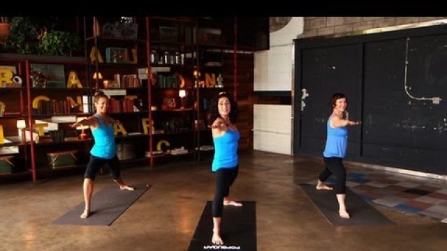 'Yoga Workout For Happiness | Mandy Ingber Fitness | Class FitSugar'