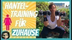 'Hanteltraining zu Hause | Krafttraining für Frauen | Kurzhanteln'