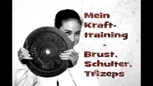 'Workout 3er Split #1 Brust, Trizeps für Frauen / Trainingsplan Fitnessstudio Krafttraining Übungen'