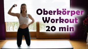 'Oberkörper Workout mit Kurzhanteln für Frauen zuhause | Tag 3 der Challenge || Melanie'