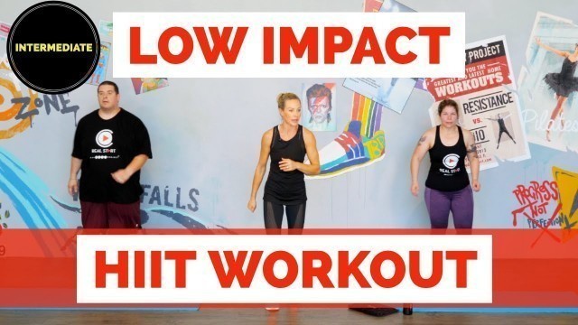 'Intermediate Low impact cardio HIIT workout. Exercise from home!'