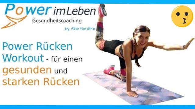 'Frauen Rückentrainings Workout für Zuhause Übungen fitter, starker, gesunder Rücken'