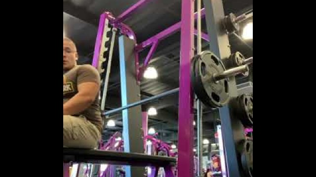 '225lbs for 4 reps at Planet Fitness'