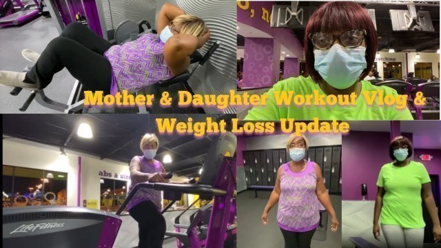 'Planet Fitness Gym Workout| Abs| Stair Climbers| Elliptical| Mother and Daughter Workout'