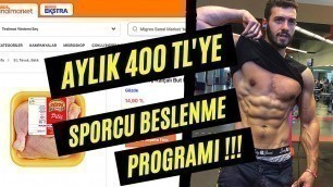 'Türkiye’nin EN UCUZ SPORCU BESLENMESİ !! (AYLIK Sadece 400TL)'