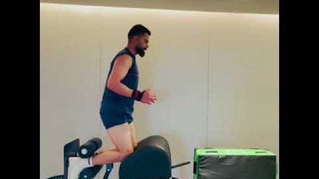 'Virat Kohli Home Workout Video Results are not in your hands, but the effort is.  #02   