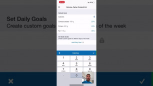 'My fitness pal calorie and macro set up'