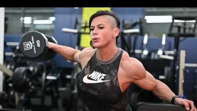 'Kriten Nun Bodybuilder Muscle Girl Flex Abs gym lower | Fitness Model Woman Female Bodybuilder'