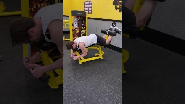 'Lying Leg Curl Machine at Planet Fitness'