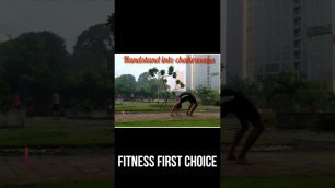 'handstand into chakrasana | Fitness First Choice | #shorts | #youtubeshorts । #shortsindia'