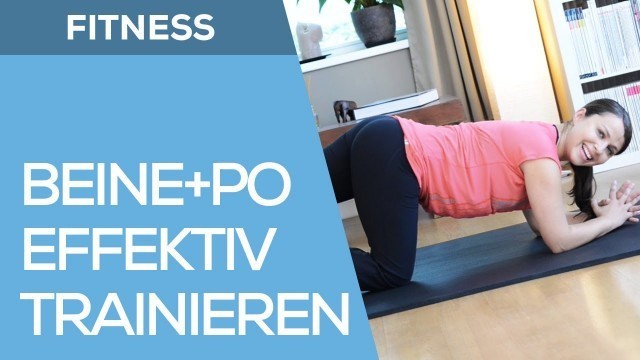 '6 Anfänger Fitnessübungen für Beine & Po - Fit mit Anna - HD'