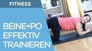 '6 Anfänger Fitnessübungen für Beine & Po - Fit mit Anna - HD'