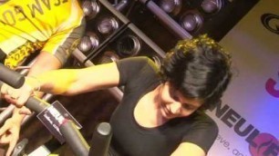 'BNB NEWS-MANDIRA BEDI AT GOLDEN GYM'