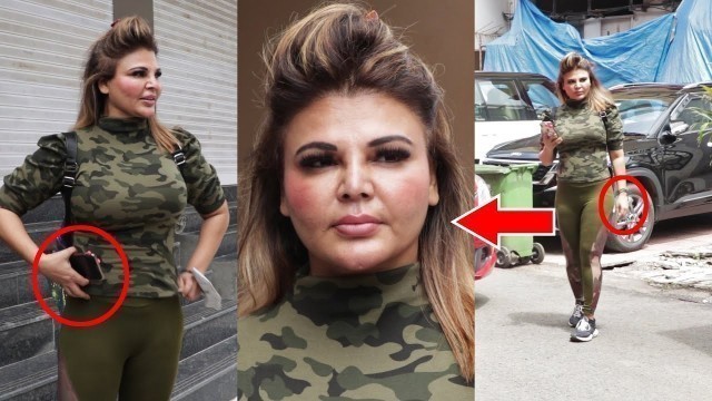 'RAKHI SAWANT SPOTTED AT GYM & GIVE REACTION ON MANDIRA BEDI 30 06 2021'