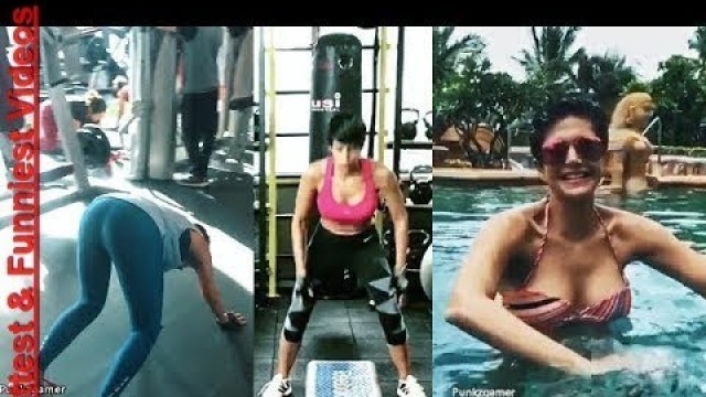 'Mandira Bedi Workout With Skinny outfit | By Hottest & Funniest Videos ❤'