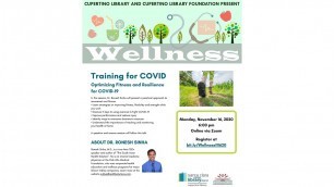 'Wellness: Training for COVID - Optimizing Fitness and Resilience for COVID 19'