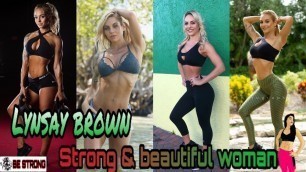 'LYNSAY BROWN | GYM TRAINING | BICEP GIRL | Muscle Girl | Female Fitness Motivation | BE STRONG'