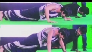 'Mandira Bedi Doing Push Ups In Saree'