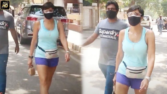 'Fit Mandira Bedi goes out for her Morning Walk