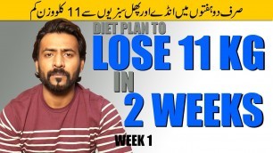 'Lose 11 KG in 2 Weeks | Weight Loss Diet Plan Week 1 | Boiled Egg Diet'