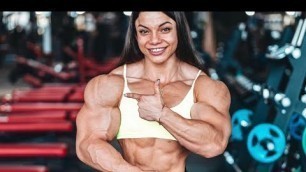 'ANASTASIA, BEAUTIFUL FEMALE BODYBUILDING / FITNESS MODEL, GYM WORKOUT, IFBB PRO,'