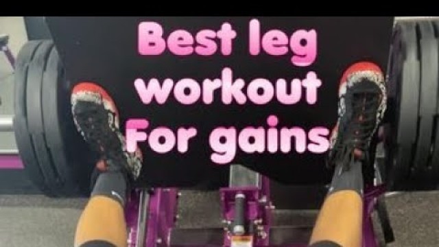 'Leg workout for gains #fitness #shorts #planetfitness'