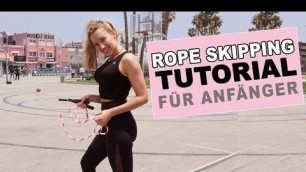 'Rope Skipping Tutorial für Anfänger - Seilspringen mit Myra Teil 1'