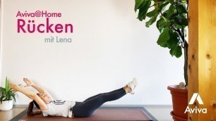 'Aviva@Home – Rücken HomeWorkout mit Lena'