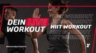 'Fitness First Live Workout - HIIT Workout  mit Filiz'