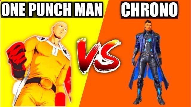 'One punch man VS Chrono character / free fire one punch man vs Chrono / One Punch Man ability test'