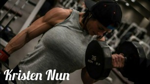 'Kristen Nun | Muscle Woman | Female Bodybuilder | Fitness Model | Bodybuilding Motivation | FBB IFBB'