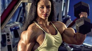 'FEMALE HULH HEATHER GRACE,  BEAUTIFUL WOMAN BODYBUILDING / FITNESS MODEL, WORKOUT,'