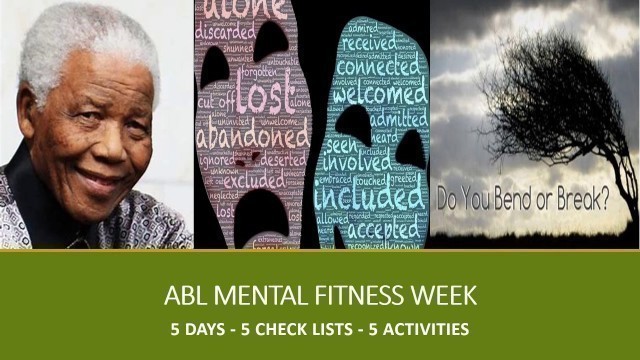 'Mental Health Fitness Week Day 4:  \"Your Resilience\"'