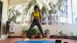 'Actress Mandira Bedi 12 Minute Workout At Home'