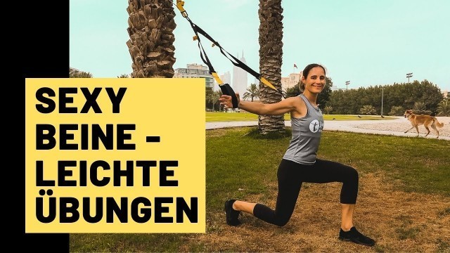 'TRX für Anfänger | TRX Workout für straffe Oberschenkel - Beine - Po'