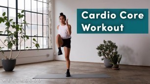 '20 Minute Cardio Core Workout, Equipment Free | Trainer of the Month Club | Well+Good'