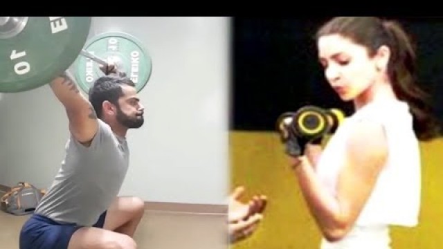 'Virat Kohli And Anushka Sharma Workout Videos Compilation'