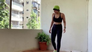 'Mandira Bedi Full Body Workout Without Equipment During Lockdown At Home'