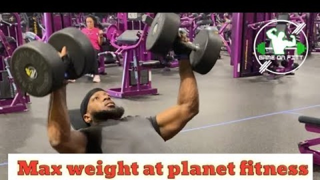 'Max weight at planet fitness'