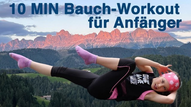 '10 MIN Bauch WORKOUT für Anfänger - AB WORKOUT Beginner // No Equipment // mit Laura aus Südtirol'