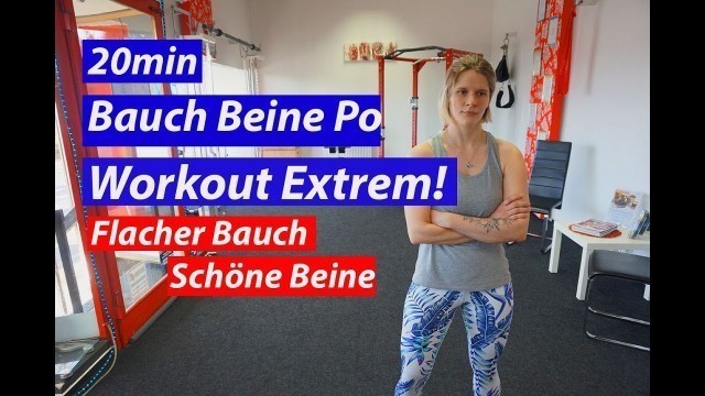 'Bauch beine po Workout für zuhause Anfänger 20min I Hoch Effektiv !!!'