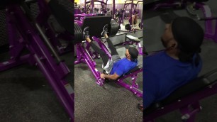 'Getting that leg press on at PT! Planet Fitness 