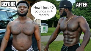 'HOW I LOST 40 POUNDS IN 4 MONTHS | FAST Weight loss Tips'