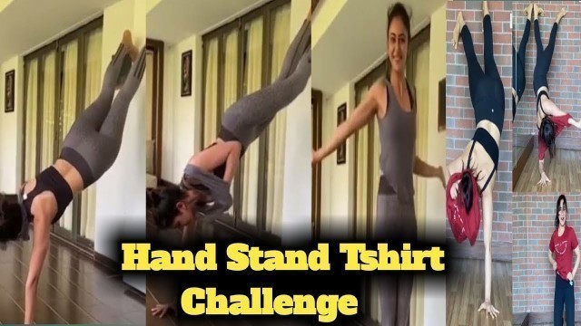 'Rakulpreet singh And Mandira bedi Hand stand Tshirt Challenge Video | Red Spider'