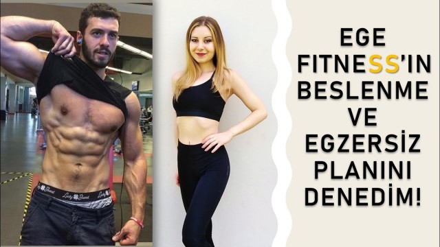 'EGE FITNESS\'ın Beslenme ve Egzersiz Planını Denedim! (Evde Spartaküs İdmanı) 