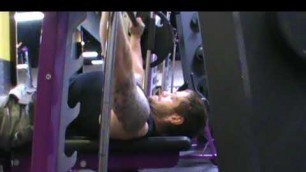 'Planet Fitness Chest Day 9/22/17- Multiple Grip Smith Machine Bench Press'