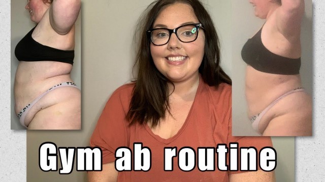 'gym AB routine! (planet fitness)'