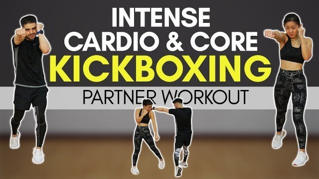 'Intense Cardio & Core KICKBOXING Partner Workout | Joanna Soh'