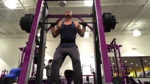 'Squats and bench press at planet fitness'