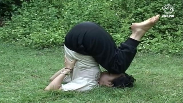 'Yoga Exercise For Back Pain - Janu Sirasa Sarvanaga Asana'